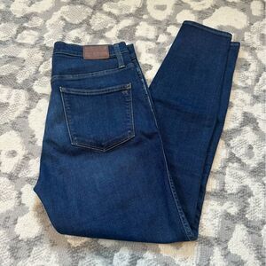 Madewell Size 30 10” High Riser Skinny Skinny Jeans High Rise Dark Wash